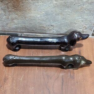 Vintage Anthropomorphic Long Dachshund Dog Wiener Dog Salt and Pepper Shakers